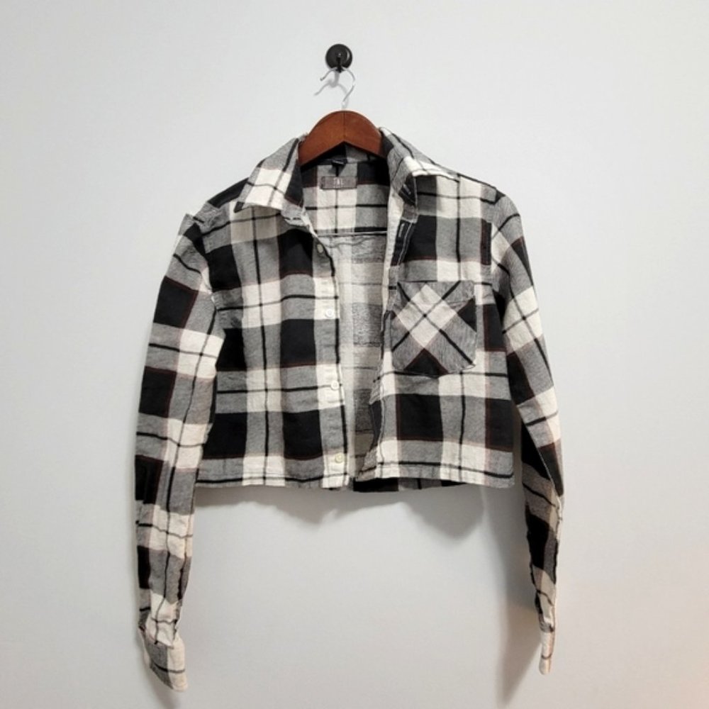 Cropped Plaid Shirt